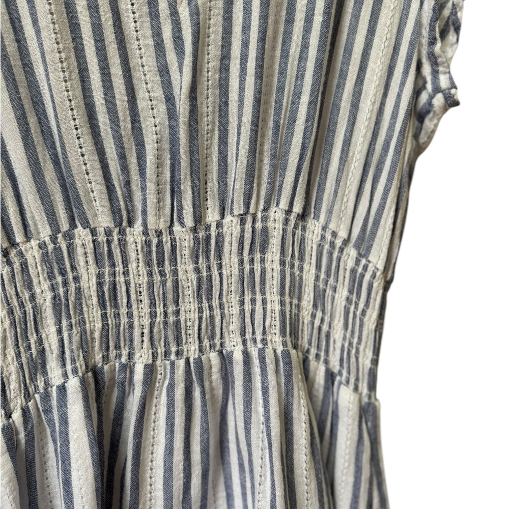 Rails Tara Flutter Sleeve Pullover Blue And White… - image 6